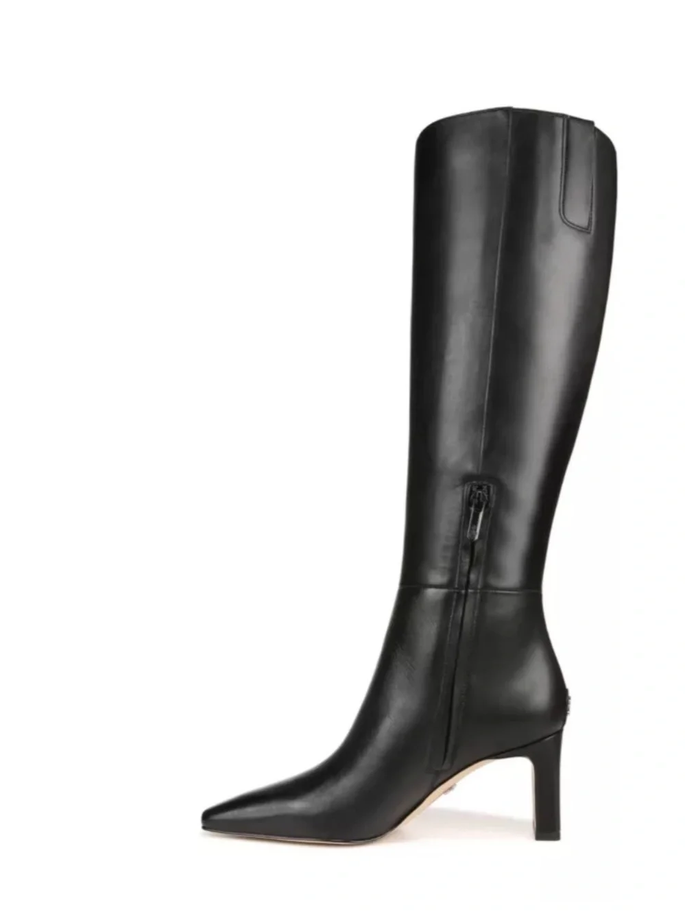MUCCCUTE Classic Black Over-the-Knee Leather Boots with Block Heel